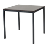 Schaffenburg Domino Basic vergadertafel zwart frame logan eiken blad 80 x 80 cm 415158 - 1