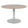 Schaffenburg Linesto vergadertafel rond aluminium frame kersen licht blad 120 cm breed 415222 - 1