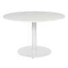 Schaffenburg Linesto vergadertafel rond wit frame krijtwit blad 120 cm breed 415225 - 1