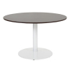 Schaffenburg Linesto vergadertafel rond wit frame logan eiken blad 120 cm breed 415228 - 1