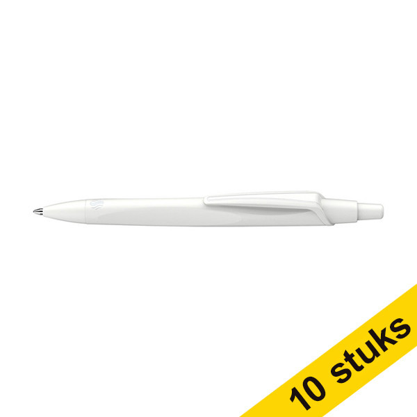 Schneider Aanbieding: 10x Schneider Reco balpen wit  217279 - 1