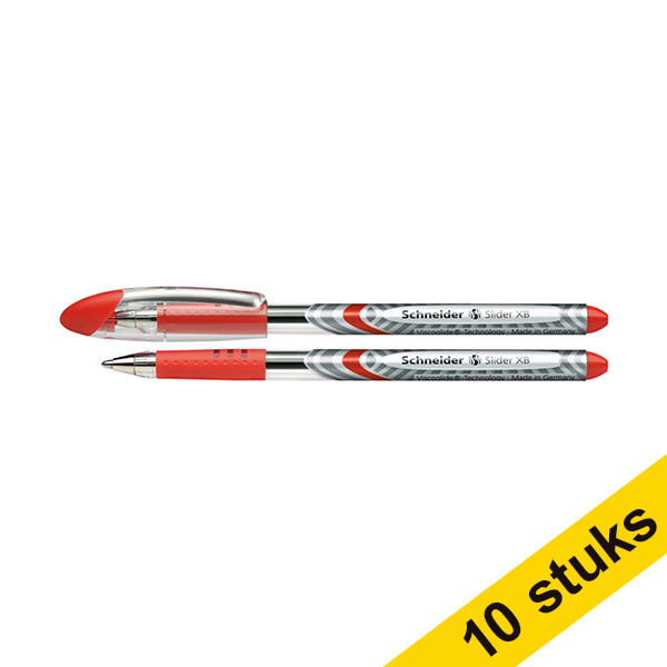 Aanbieding: 10x Schneider Slider Basic XB balpen rood 217059 - 1