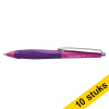 Aanbieding: 10x Schneider balpen Haptify paars/roze 239980 - 1