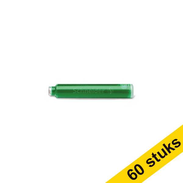 Aanbieding: 10x Schneider inktpatronen groen (6 stuks) 217243 - 1