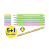 Schneider Fineliner Line-Up lijnbreedte 0,4mm in kleur assorti 5+1 gratis 210990 - 1