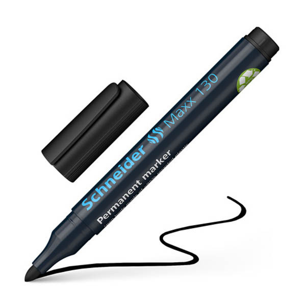 Schneider Maxx 130 permanent marker ronde punt zwart 211033 - 1