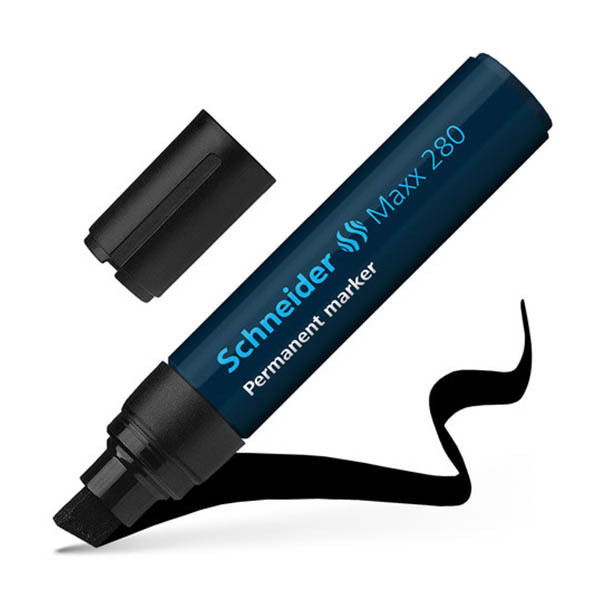 Schneider Maxx 280 permanent marker beitelpunt zwart 217030 - 1