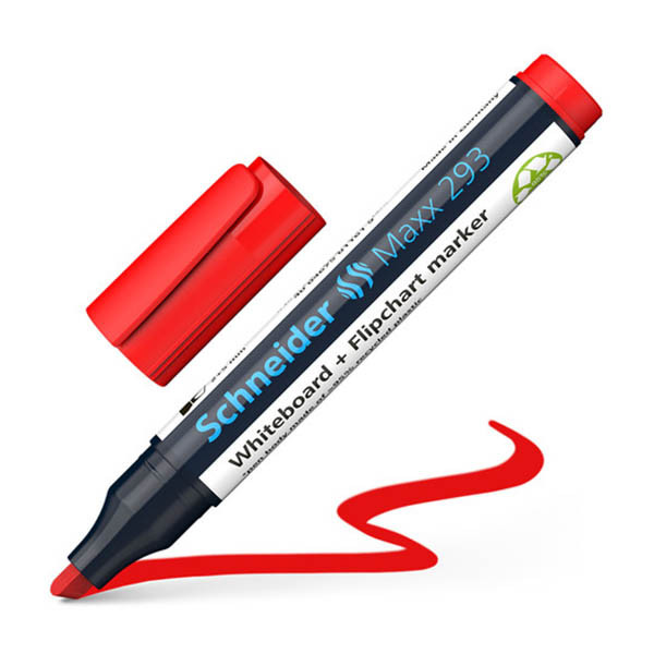 Schneider Maxx 293 whiteboard marker beitelpunt 2-5 mm rood 211087 - 1