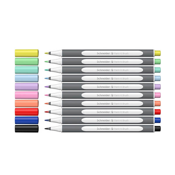 Schneider Paint-It 070 brushpen etui 8+2 gratis 211179 - 1