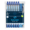 Schneider Slider Basic XB balpen blauw (6 stuks) + Slider Rave balpen zwart (1 stuk)