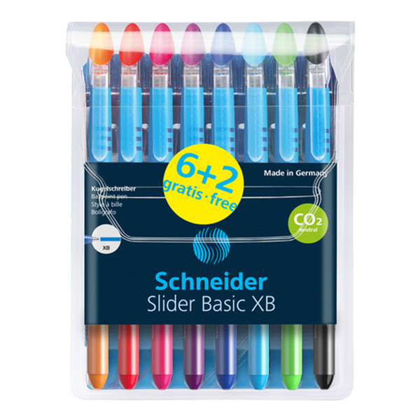 Schneider Slider Basic XB balpen set (8 stuks) S-151285 217261 - 1
