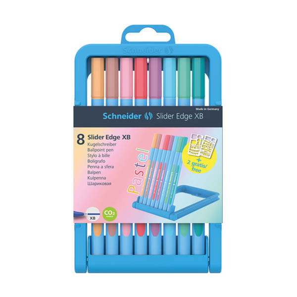 Schneider Slider Edge balpen pastel assorti (8 kleuren) 210891 - 1