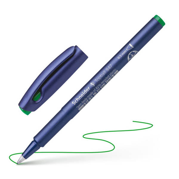Schneider Topball 847 rollerbalpen 0,5mm groen 210964 - 1