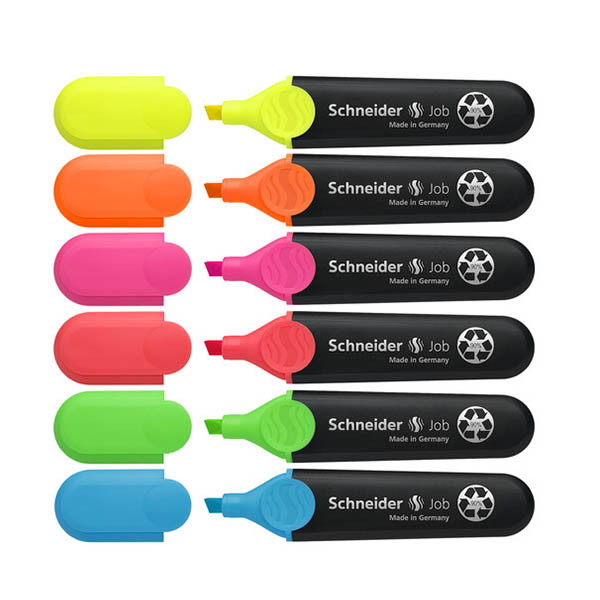 Schneider markeerstift Job 150 in assorti (6 kleuren) 211029 - 1