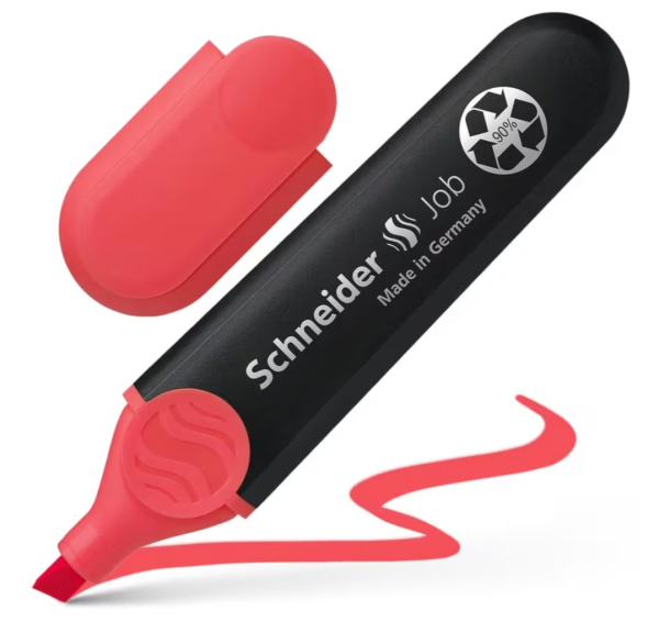 Schneider tekstmarker JOB 150 rood 217036 - 1