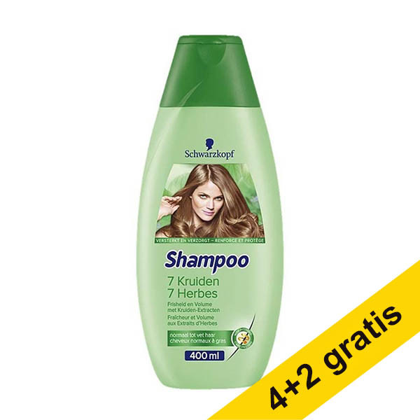 Aanbieding: 6x Schwarzkopf 7-kruiden shampoo (400 ml) SSC01195 - 1