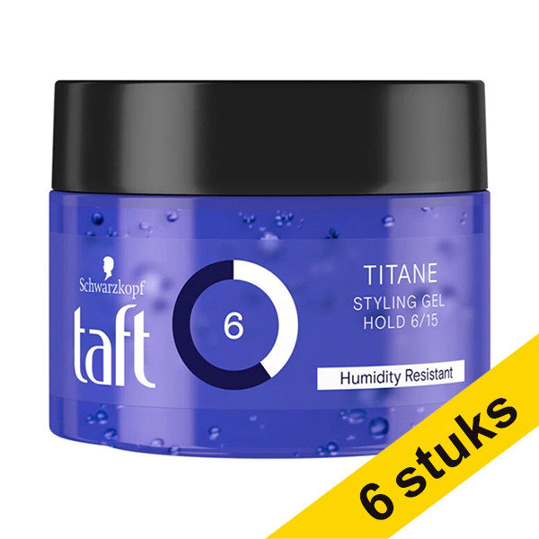 Aanbieding: 6x Schwarzkopf Taft Titane power gel (250 ml) SSC00164 - 1