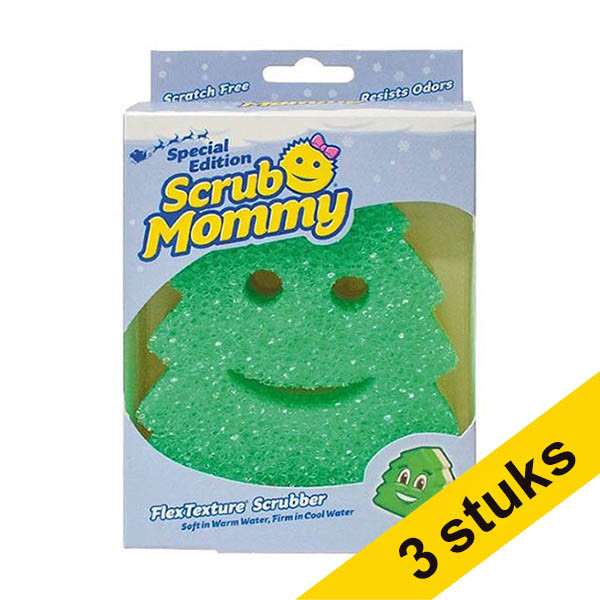 Aanbieding: 3x Scrub Daddy Scrub Mommy Special Edition Kerst Christmas Tree SSC01079 - 1