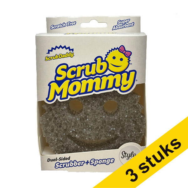 Aanbieding: 3x Scrub Mommy Style Collection spons grijs SSC00238 - 1