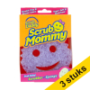 Aanbieding: 3x Scrub Mommy spons paars SSC00239 - 1