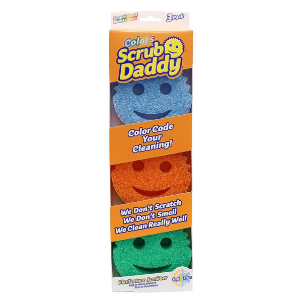 Scrub Daddy Colors spons drie kleuren (3 stuks)  SSC00211 - 1