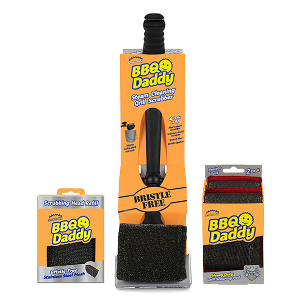 Scrub Daddy Daddy Grill Master Bundle BBQ Daddy met extra borstelkop en Scour Steel spons SSC01017 SSC01017 - 1