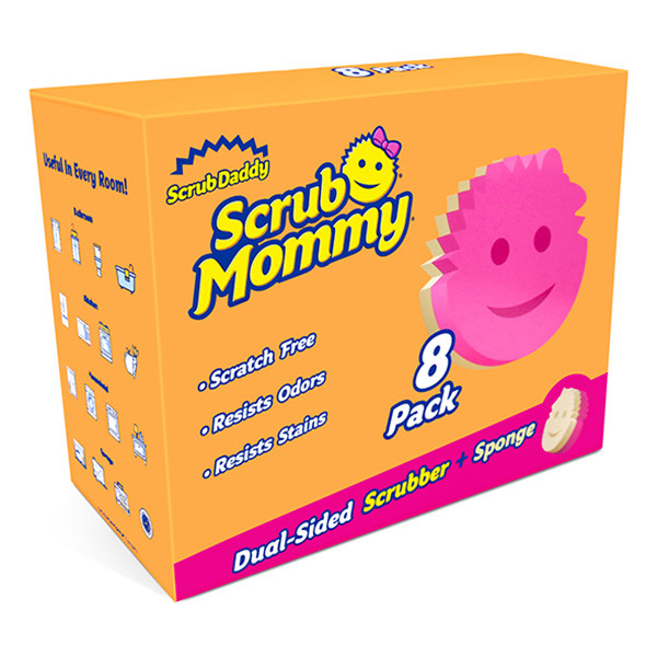 Scrub Mommy sponzen roze (8 stuks) Scrub Daddy 123inkt.nl