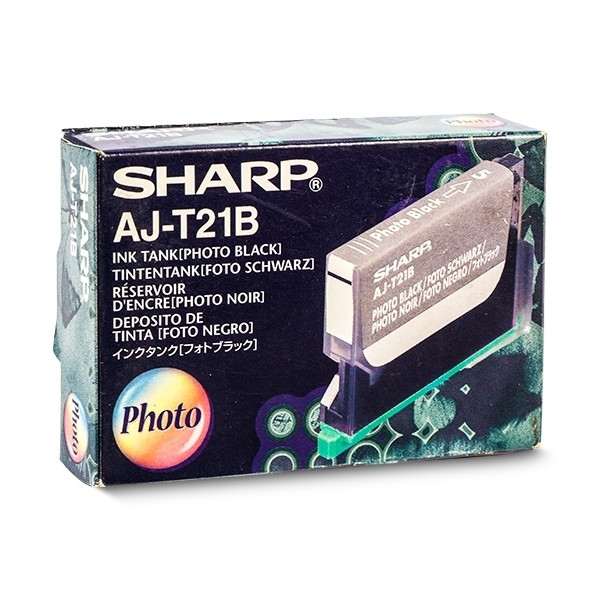 Sharp AJ-T21B inktcartridge foto zwart (origineel) AJT21B 038920 - 1