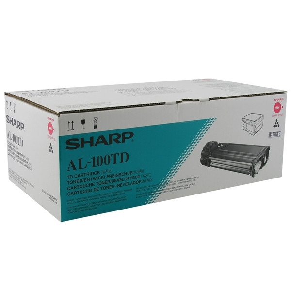 Sharp AL-100TD toner zwart/developer (origineel) AL100TD 032790 - 1