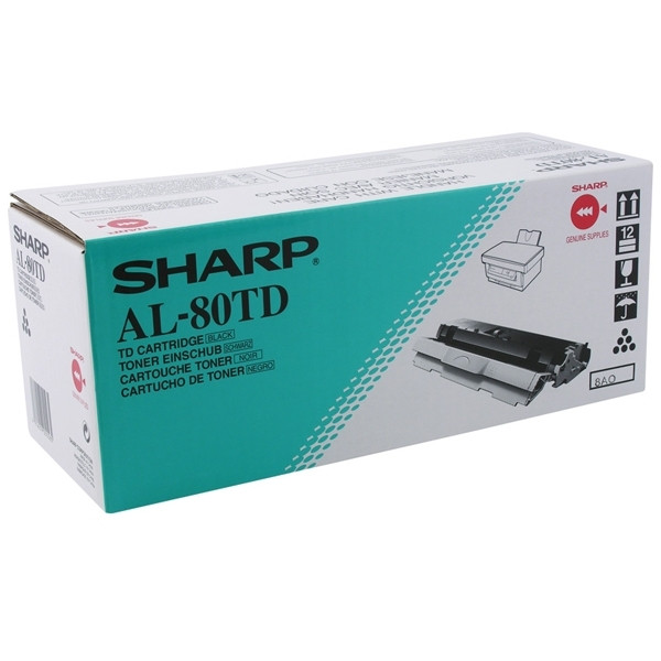 Sharp AL-80TD toner zwart (origineel) AL80TD 082050 - 1