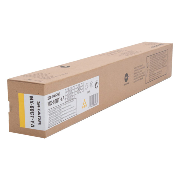 Sharp MX-60GTYA toner geel (origineel) MX60GTYA 082802 - 1