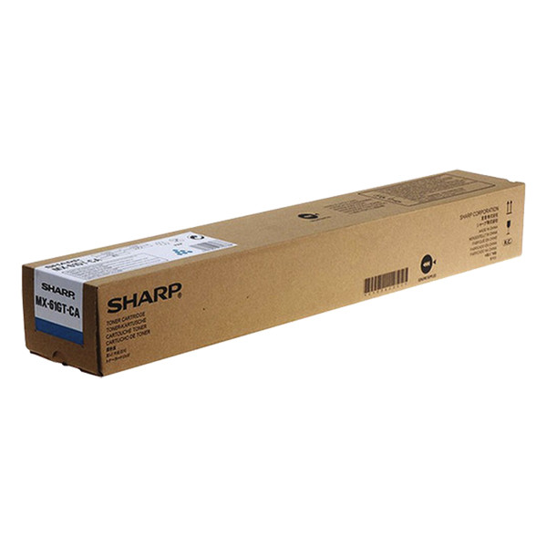 Sharp MX-61GTCA toner cyaan (origineel) MX61GTCA 082916 - 1