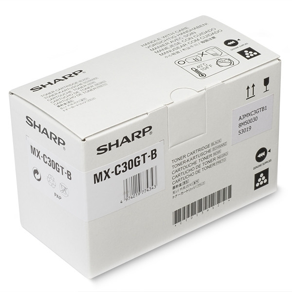 Sharp MX-C30GTB toner zwart (origineel) MXC30GTB 905506 - 1