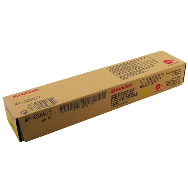 Sharp MX-C38GTY toner geel (origineel) MXC38GTY 082224 - 1