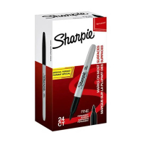 Sharpie permanent marker watervast (fijne punt) (24 stuks) 424490