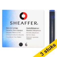 Aanbieding: 3x Sheaffer Classic inktpatronen zwart 6 stuks 403743