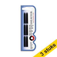 Aanbieding: 3x Sheaffer VFM inktpatroon zwart 6 stuks 403741