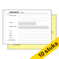 Aanbieding: 10x Sigel Expres kwitantieboekje zelfkopiërend met copystop (50 vel) 208484