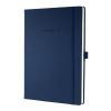 Sigel Conceptum Pure notitieboek A5 gelinieerd 80 grams 97 vel donkerblauw