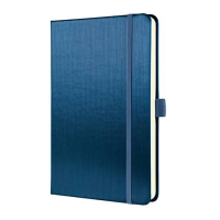Sigel Conceptum notitieboek A5 gelinieerd 80 grams 97 vel metallic blauw SI-CO403 221425