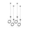 Sigel afscheiding voor whiteboards 1600 mm zwart (4 stuks) 208923 - 1