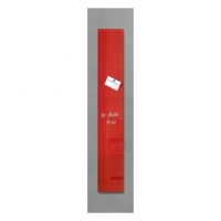 Sigel magnetisch glasbord 12 x 78 cm rood SI-GL104 208787