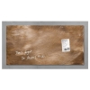 Sigel magnetisch glasbord 91 x 46 cm brons 208836 - 1