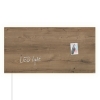 Sigel magnetisch glasbord 91 x 46 cm natural wood LED light SI-GL408 208860