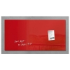 Sigel magnetisch glasbord 91 x 46 cm rood 208807 - 1