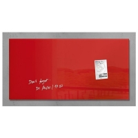 Sigel magnetisch glasbord 91 x 46 cm rood SI-GL147 208807