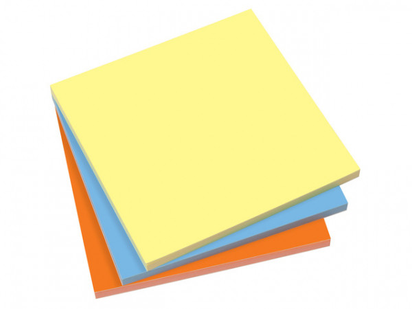 Sigel static notes assorti kleur 10 x 10 cm 3 sets  (3 x 100 vel) SI-MU131 208921 - 1