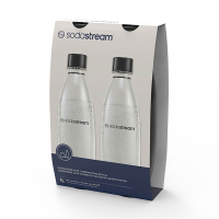 SodaStream Duopack PET Fuse flessen universeel zwart 1 liter (2 stuks)