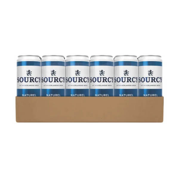 Sourcy Blauw water blikjes 33 cl (24 stuks) 423862 - 1