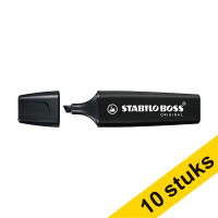 Aanbieding: 10x Stabilo BOSS markeerstift zwart